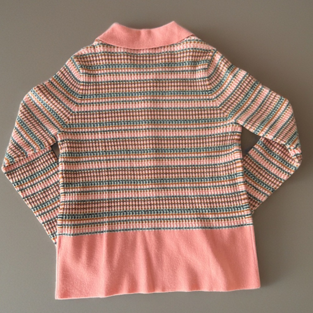 Striped Collared Sweater - Picture 2 of 3